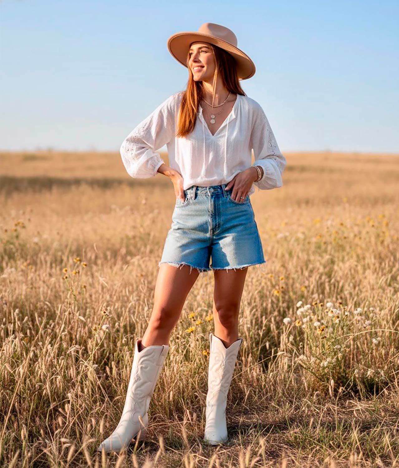 TIERRA BENDITA Bota Vaquera Tubo Bordado_1103646