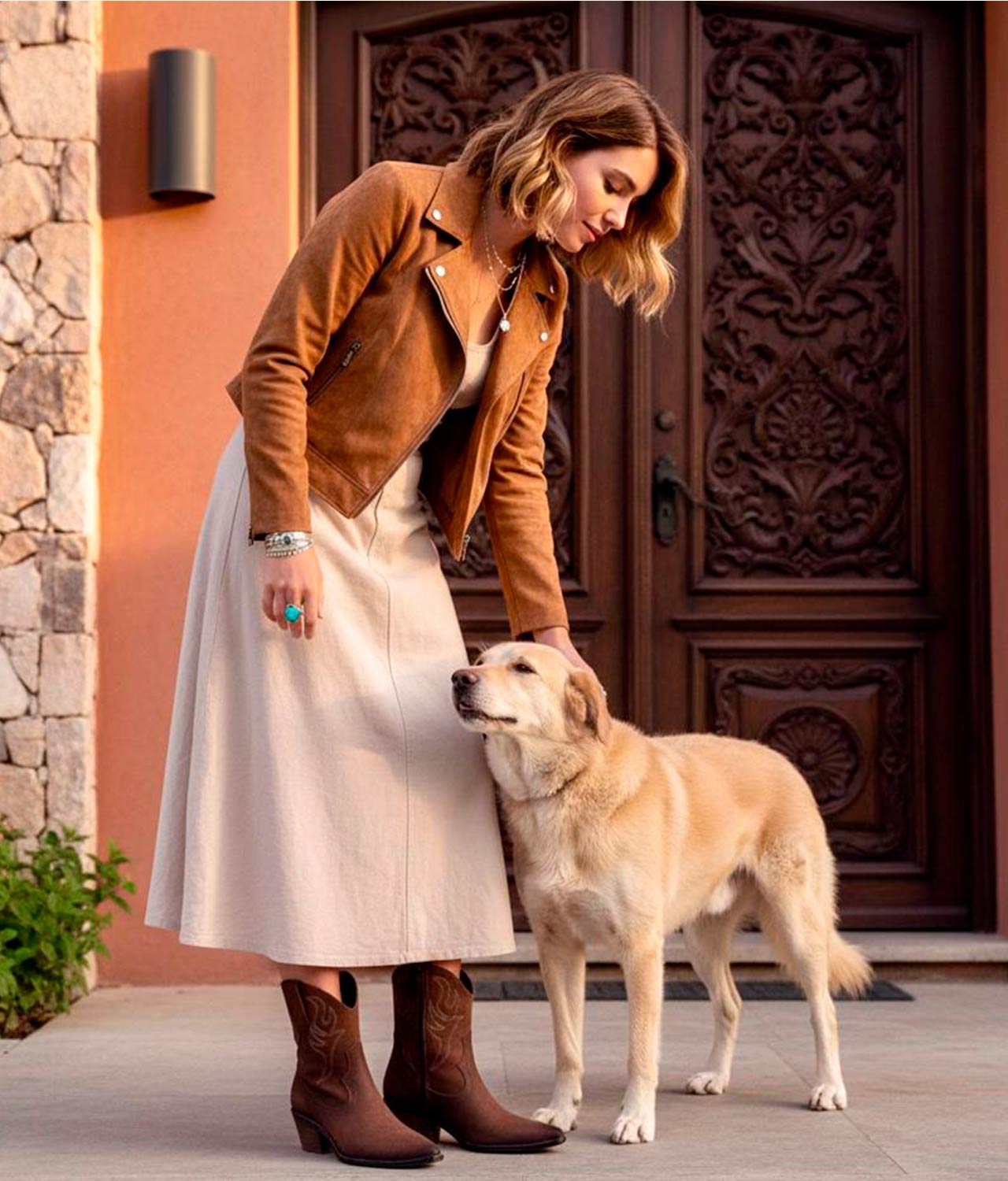 TIERRA BENDITA Bota Vaquera Bordada_1180512