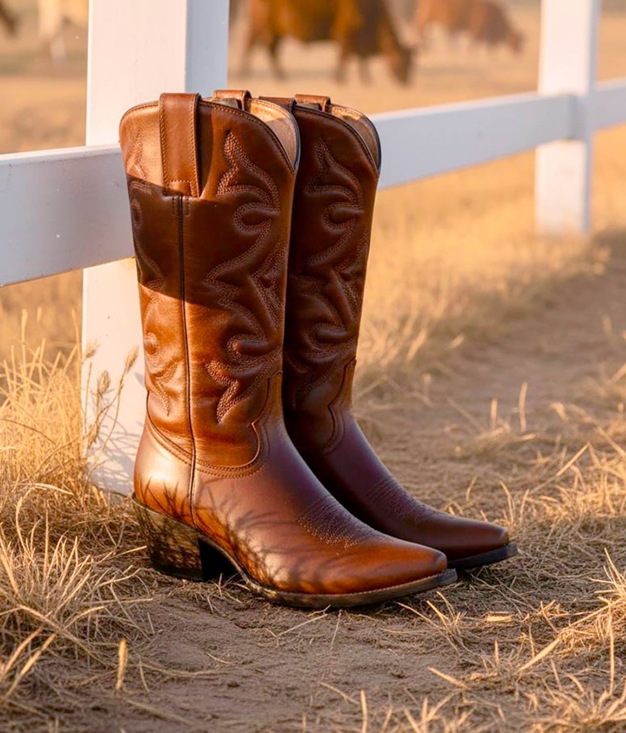 TIERRA BENDITA Bota Vaquera Tubo Bordado_1224159