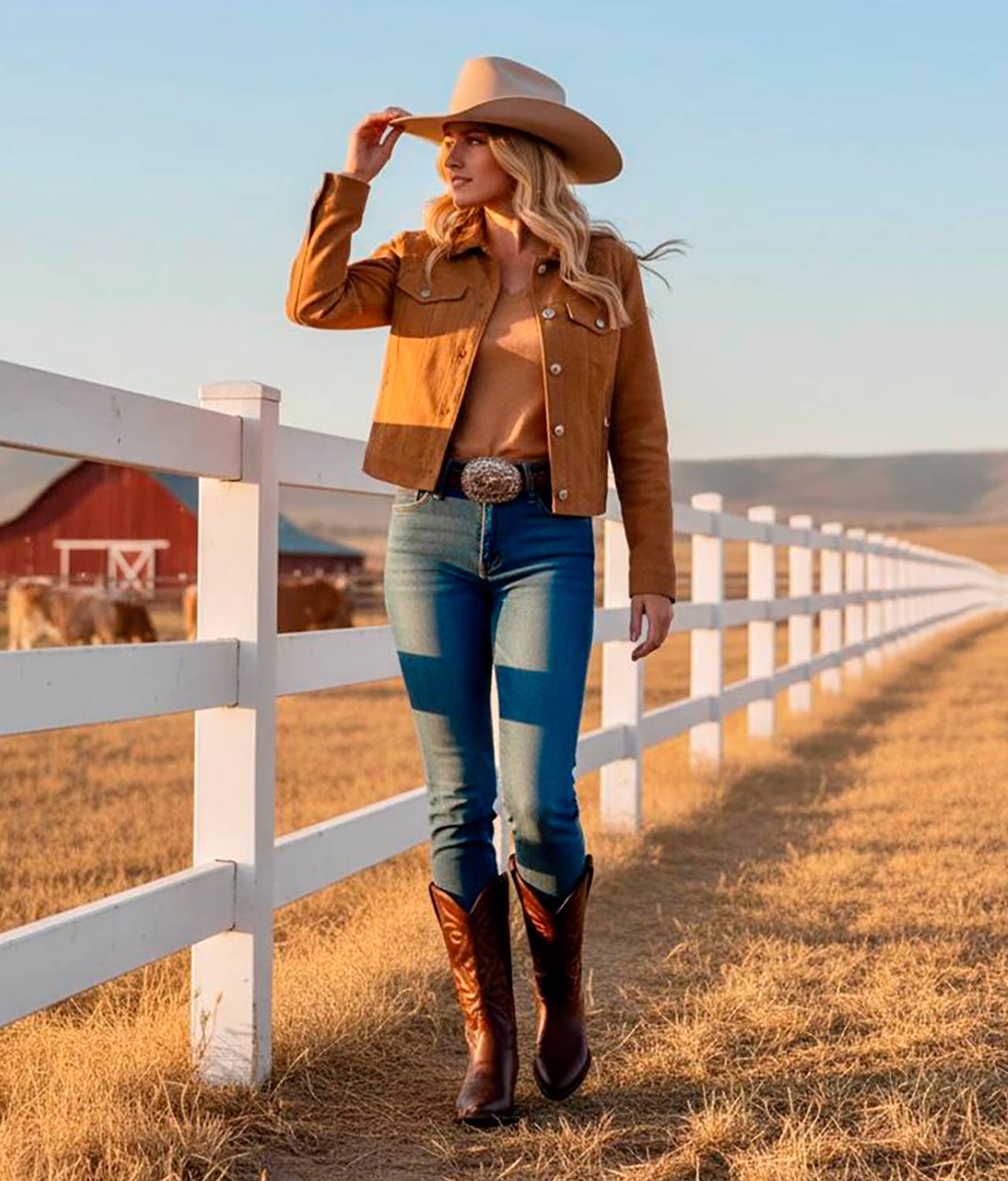 TIERRA BENDITA Bota Vaquera Tubo Bordado_1224159