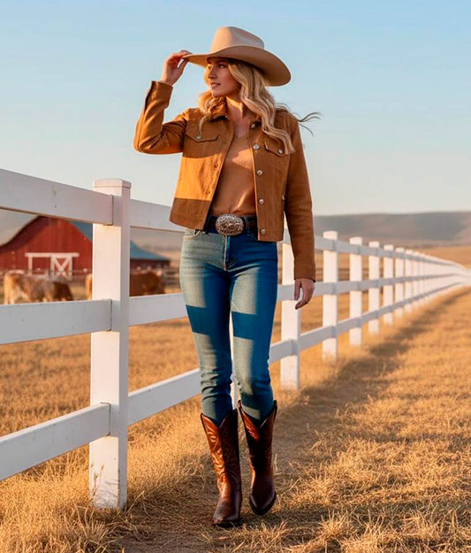 TIERRA BENDITA Bota Vaquera Tubo Bordado_1224159