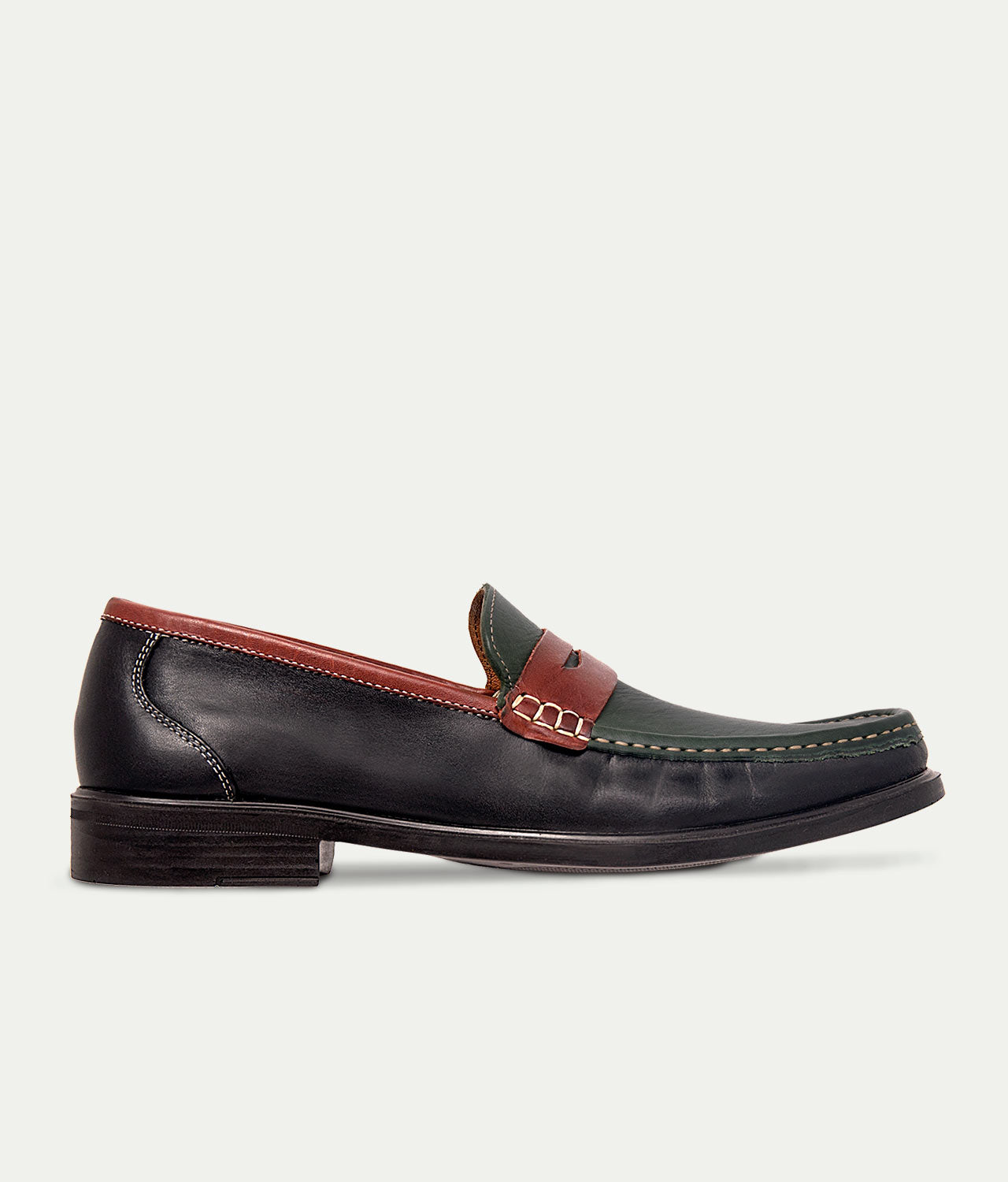 JULIO DE MUCHA Green-Brown-Black Elegant Tricolor