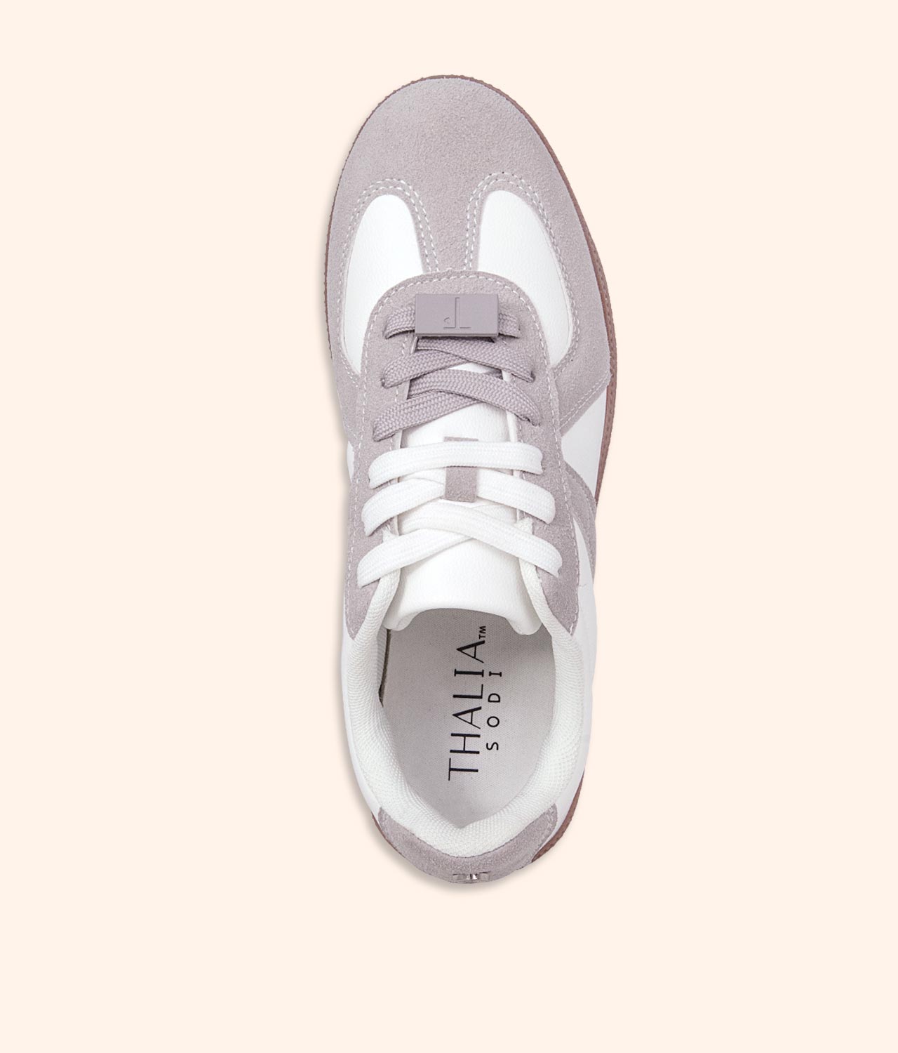 THALIA White with Grey - Casual Cloud