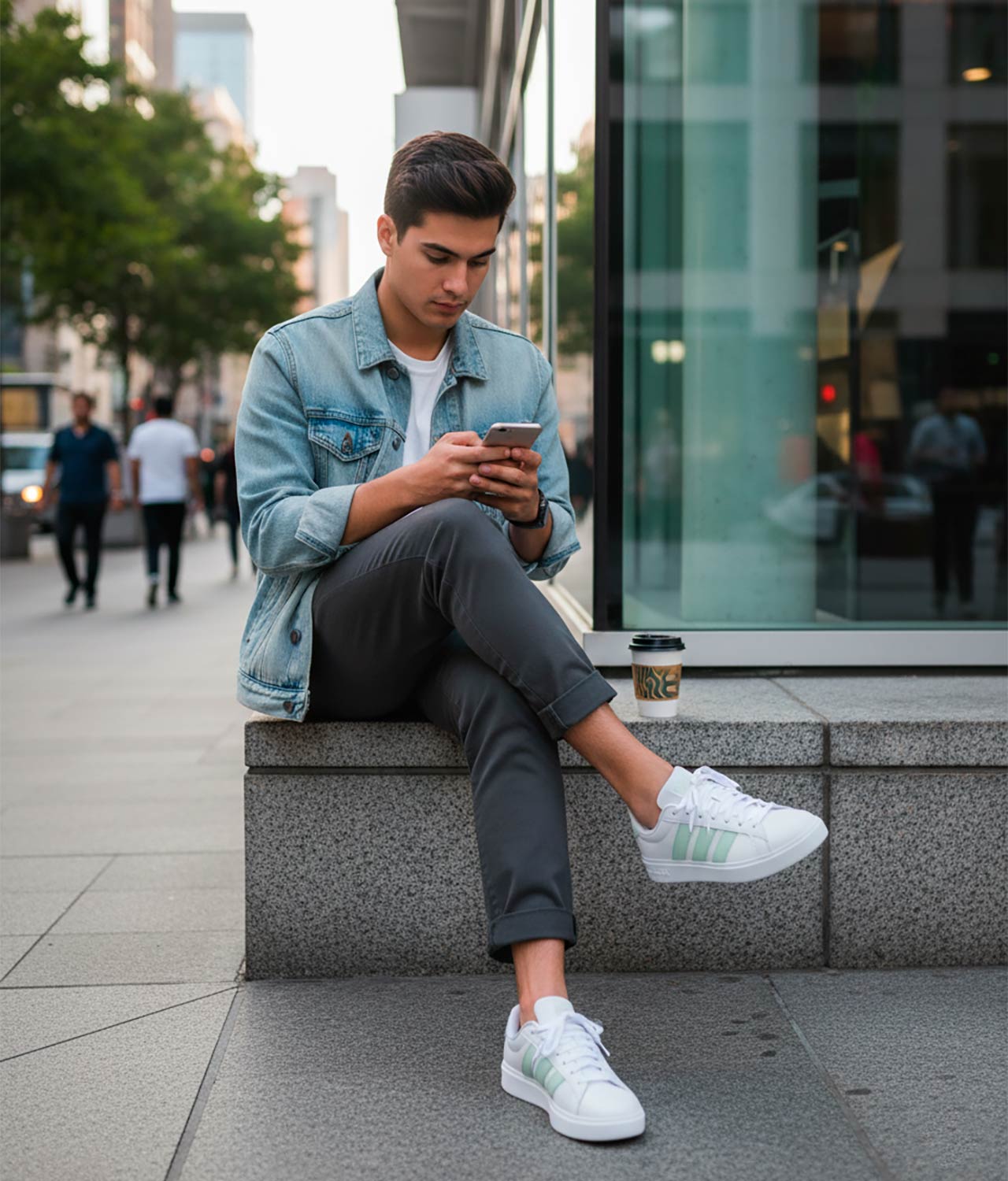 Adidas Blanco-Verde Streettalk_1261171